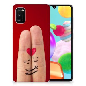 Samsung Galaxy A41 Silicone Back Cover Liefde - Origineel Romantisch Cadeau