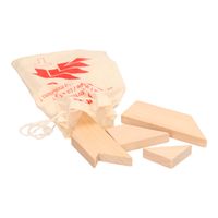 Goki houten breinpuzzel t-vorm in tasje