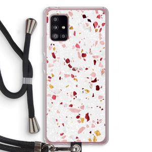 Terrazzo N°9: Samsung Galaxy A51 5G Transparant Hoesje met koord