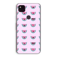 Smiley watermeloenprint: Google Pixel 4a 5G Transparant Hoesje
