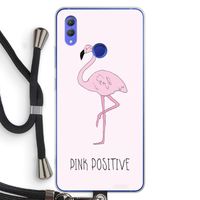 Pink positive: Honor Note 10 Transparant Hoesje met koord