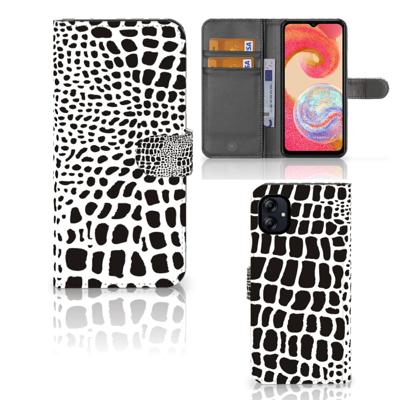 Samsung Galaxy A04e | Telefoonhoesje | Met pasjeshouder | Slangenprint