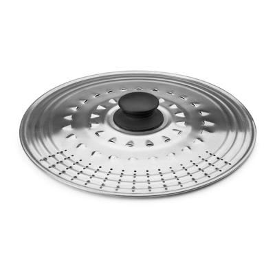 Deksel Braadpan Ibili 714219 Ø 18 cm Zilverkleurig Metaal Roestvrij staal