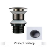 LuxDrain Pop-Up Afvoerplug - Stijlvolle Wastafel Stopper in Zwart, Goud en Rosé