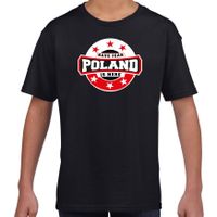 Have fear Poland is here / Polen supporter t-shirt zwart voor kids - thumbnail