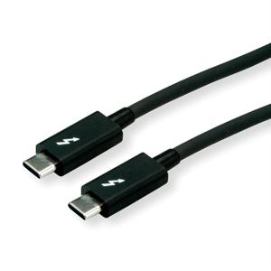 ROLINE 11.02.9041 Thunderbolt-kabel 1 m 20 Gbit/s Zwart