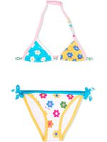 MC2 Saint Barth Kids bikini à fleurs - Blanc