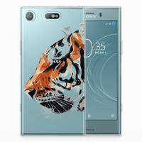 Smartphone hoesje Sony Xperia XZ1 Compact Watercolor Tiger