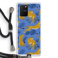Luipaard: Samsung Galaxy S10 Lite Transparant Hoesje met koord