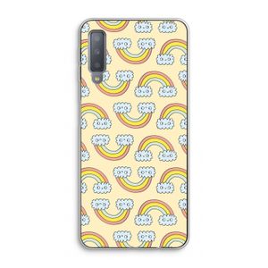 Regenboog: Samsung Galaxy A7 (2018) Transparant Hoesje
