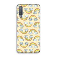 Regenboog: Samsung Galaxy A7 (2018) Transparant Hoesje