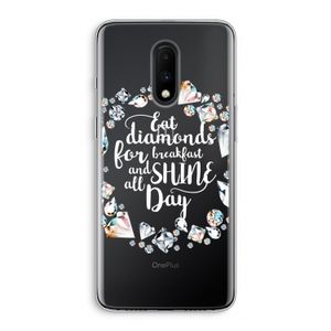 Diamonds: OnePlus 7 Transparant Hoesje