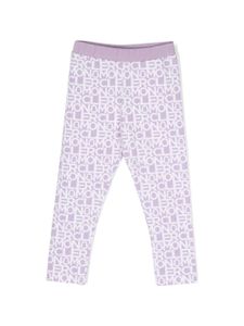 Moncler Enfant pantalon de jogging à logo imprimé - Violet