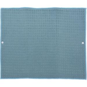 Afwas afdruipmat keuken - absorberend- microvezel - blauw - 40 x 48 cm - Afdruiprekken