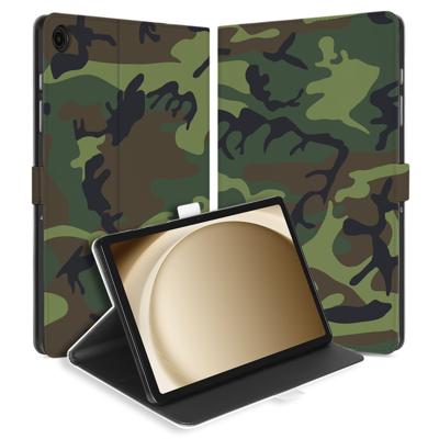 Samsung Galaxy Tab A11 Plus | Book Case | Hoesje met Standaard Army Dark