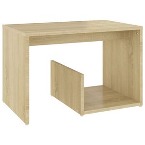 The Living Store Woonkamertafel - Sonoma eiken - 59 x 36 x 38 cm - praktisch en trendy