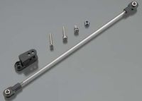 Rudder pushrod, assembled/ servo horn/ 3x18mm bcs (stainless) (1)/ 3x15mm cs (stainless) (1)/ 3x6mm cs (stainless) (1)/ nl 3.0 (1)