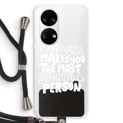 The prettiest: Huawei P50 Transparant Hoesje met koord