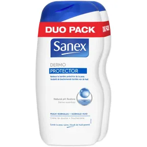 Sanex Douchegel Biome Protect Dermo Protector Normal Skin Duo Pack - 1 Liter