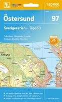 Topografische kaart - Wandelkaart 97 Sverigeserien Östersund | Norstedts