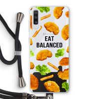 Eat Balanced: Samsung Galaxy A70 Transparant Hoesje met koord