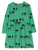 Mini Rodini robe plissée à imprimé graphique - Vert