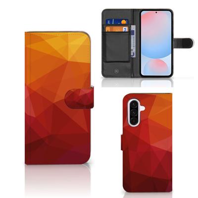Book Case voor Samsung Galaxy A56 Polygon Red Book Case voor Samsung Galaxy A56 Polygon Red