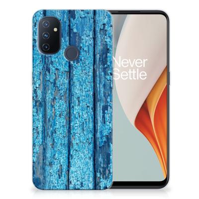 OnePlus Nord N100 | Bumper Hoesje | Wood Blue