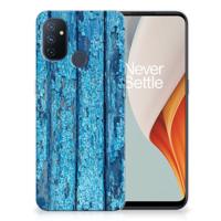 OnePlus Nord N100 | Bumper Hoesje | Wood Blue