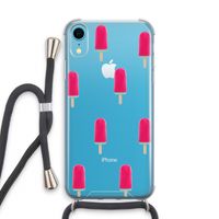 Waterijsje: iPhone XR Transparant Hoesje met koord Waterijsje: iPhone XR Transparant Hoesje met koord