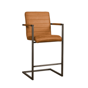 Tower Living Barkruk 'Rocca' kleur cognac, (zithoogte 69cm)