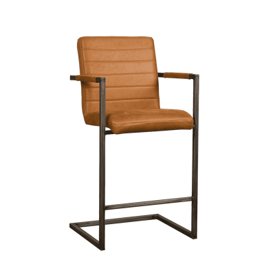 Tower Living Barkruk 'Rocca' kleur cognac, (zithoogte 69cm)