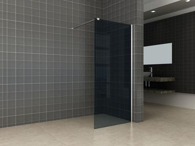 Wiesbaden Comfort inloopdouche 80x200 cm - 10mm NANO rookglas