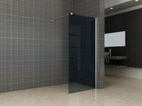 Wiesbaden Comfort inloopdouche 80x200 cm - 10mm NANO rookglas