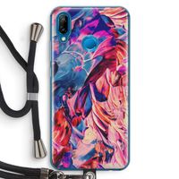 Pink Orchard: Huawei P20 Lite Transparant Hoesje met koord