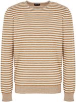 Giorgio Armani pull à rayures - Marron
