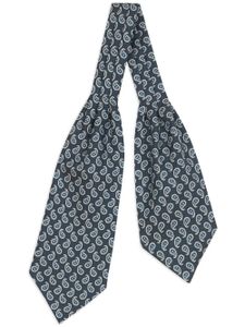 ETRO cravate Ascot en soie à imprimé cachemire - Bleu