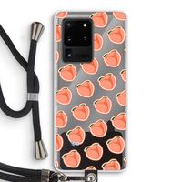 Just peachy: Samsung Galaxy S20 Ultra Transparant Hoesje met koord