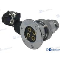 Enchufes y pasacables GS11025 - ENCHUFE ESTANCO 5 AMP. 4 POLOS