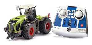 Siku Claas Xerion 5000 TRAC VC Tractor groen metaal/kunststof 1:32 op afstand bestuurbaar incl. bluetooth-controller besturing via app mogelijk