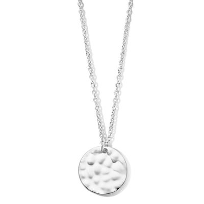 Ketting Rondje gehamerd zilver 42-46 cm