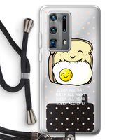 Sleep All Day: Huawei P40 Pro Plus Transparant Hoesje met koord