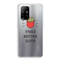 Fries before guys: Oppo A94 5G Transparant Hoesje
