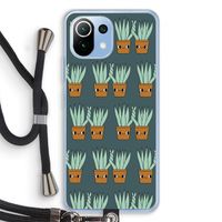 Sansevieria: Xiaomi Mi 11 Lite Transparant Hoesje met koord