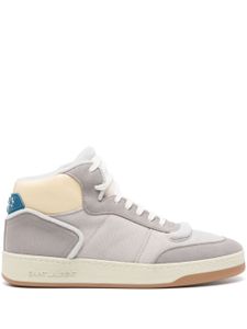 Saint Laurent baskets en cuir SL/80 - Gris