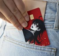 Anime-personage pinpas sticker