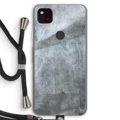 Grey Stone: Pixel 4a 5G Transparant Hoesje met koord