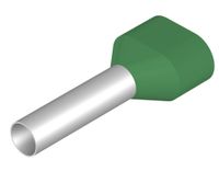 Weidmüller 9037700000 Dubbele adereindhulzen 6 mm² Deels geïsoleerd Groen 100 stuk(s)