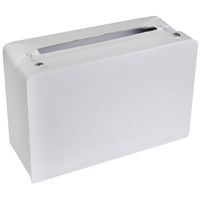 Enveloppendoos koffer - Bruiloft - wit - karton - 24 x 16 cm - Feestdecoratievoorwerp - thumbnail