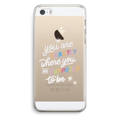 Right Place: iPhone 5 / 5S / SE Transparant Hoesje